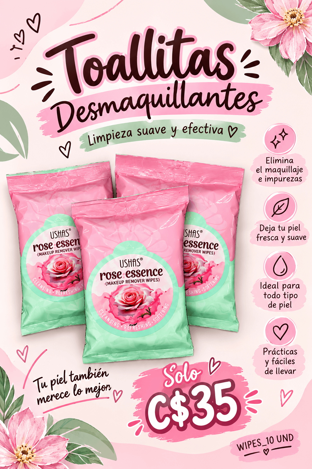 Toallitas desmaquillantes — imagen 1