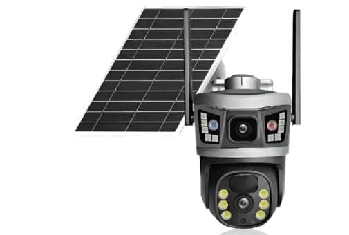 Camara con panel solar